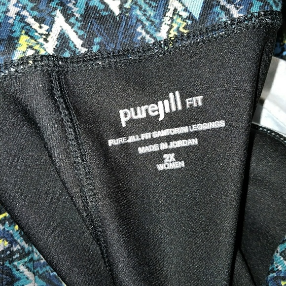 🆕 J.Jill Pure Fit Womens PLUS 2X Santorini Leggings Black NWT NEW - Picture 3 of 6